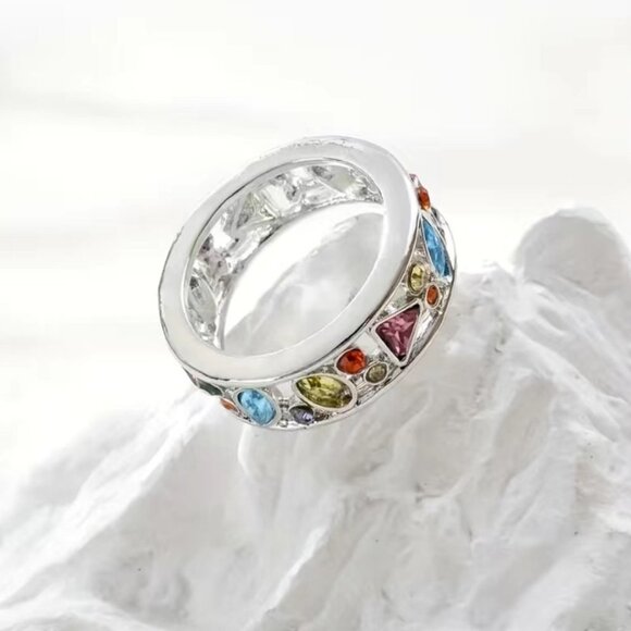 Multicolor Gemstone Ring - Picture 5 of 6